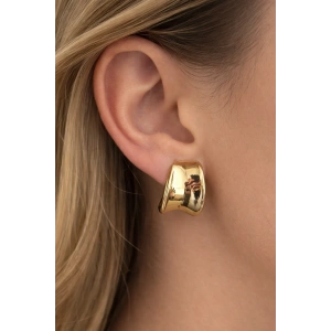 Altın Renk Çelik Küpe (Çift)