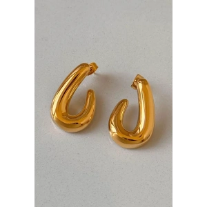 Altın Renk Çelik Küpe (Çift)