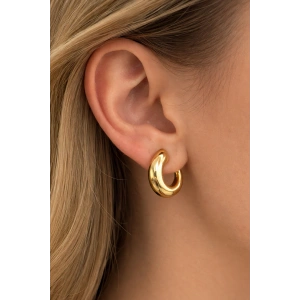 Altın Renk Çelik Küpe (Çift)