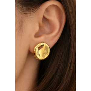 Altın Renk Çelik Küpe (Çift)