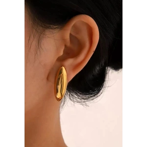 Altın Renk Çelik Küpe (Çift)