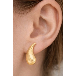 Altın Renk Çelik Küpe (Çift)