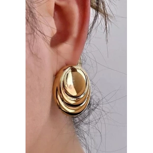 Altın Renk Çelik Küpe (Çift)