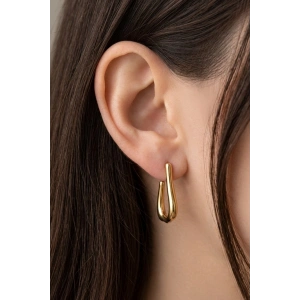 Altın Renk Çelik Küpe (Çift)