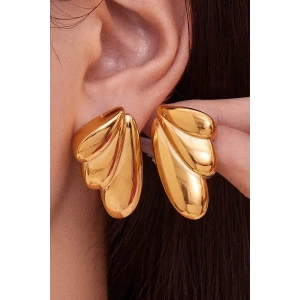 Altın Renk Çelik Küpe (Çift)