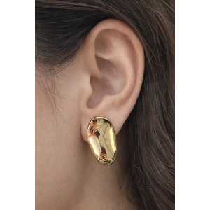 Altın Renk Çelik Küpe (Çift)