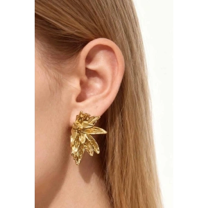 Altın Renk Çelik Küpe (Çift)