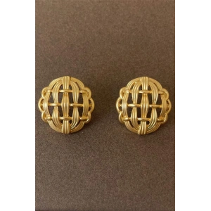 Altın Renk Çelik Küpe (Çift)