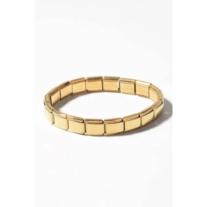 Altın Renk Çelik Nomination Bileklik