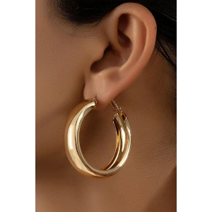 Altın Renk Halka Küpe (Çift)