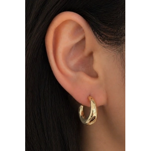 Altın Renk Halka Küpe (Çift)