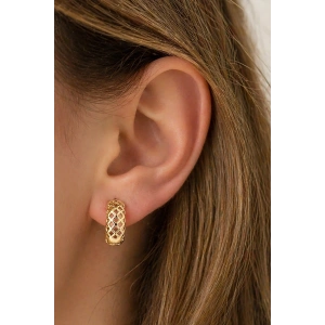 Altın Renk Halka Xuping Küpe (Çift)