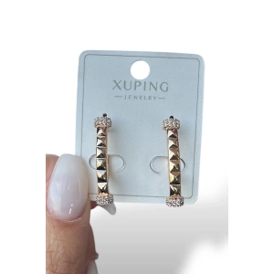 Altın Renk İnci Detaylı Çelik Xuping VİP Küpe (Çift)