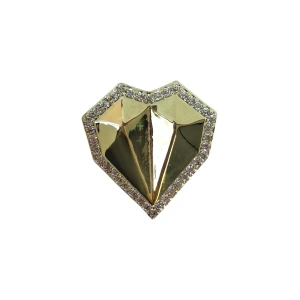 Altın Renk Kalp Figürlü Ajda Charm / Kolye/ Bileklik Ucu