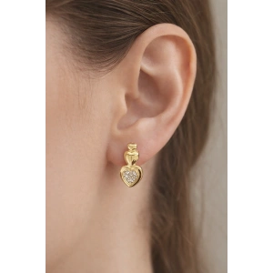 Altın Renk Kalp Figürlü Xuping Küpe (Çift)