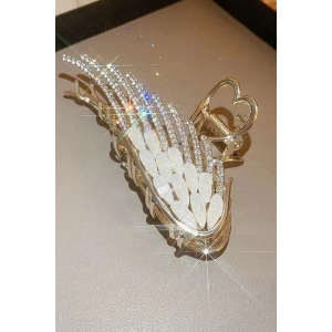 Altın Renk Kanat Figürlü Metal Mandal Toka