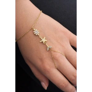 Altın Renk Karışık Figürlü Çelik Şahmeran