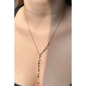 Altın Renk Karışık Figürlü Çelik Y Kolye