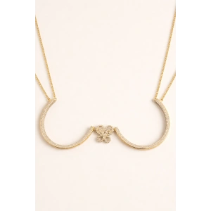 Altın Renk Kelebek Figürlü Taş Detaylı Tasarım Vücut Aksesuar