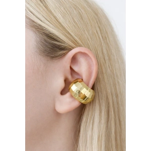 Altın Renk Kıstırmalı Tx Ear Cuff (Tek)