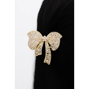 Altın Renk Kurdele Figürlü Taşlı Otomat Toka