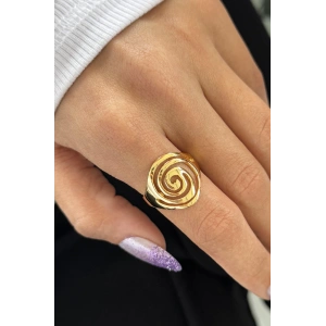 Altın Renk Metal Ayarlanabilir Yüzük