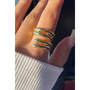 Altın Renk Metal Ayarlanabilir Yüzük