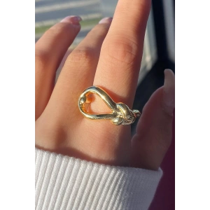 Altın Renk Metal Ayarlanabilir Yüzük