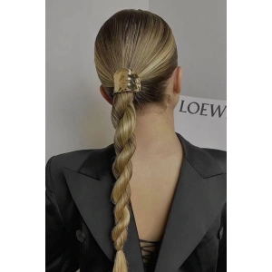 Altın Renk Metal Detaylı Lastik Toka