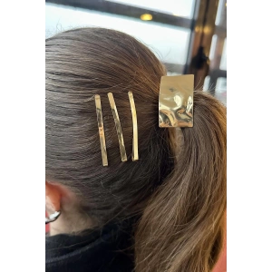 Altın Renk Metal Lastik Toka Ve Tel Toka Set