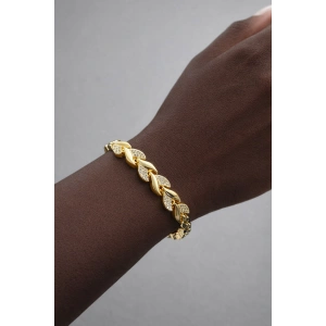 Altın Renk Taş Detaylı Bileklik