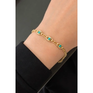 Altın Renk Taş Detaylı Bileklik