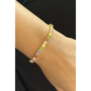 Altın Renk Taş Detaylı  Bileklik