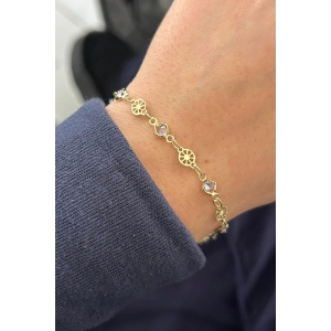 Altın Renk Taş Detaylı Bileklik