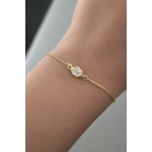 Altın Renk Taş Detaylı Bileklik