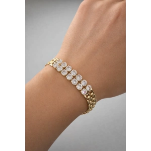 Altın Renk Taş Detaylı Bileklik