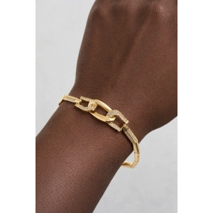 Altın Renk Taş Detaylı Bileklik