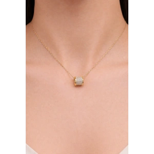 Altın Renk Taş Detaylı Çelik VİP Xuping Kolye