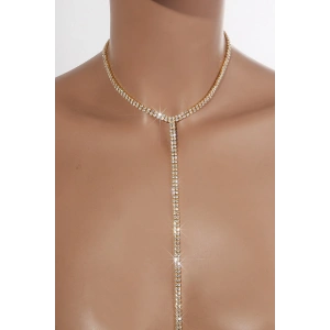 Altın Renk Taş Detaylı Kolye