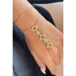 Altın Renk Taş Detaylı Şahmeran