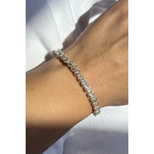 Altın Renk Taş Detaylı Su Yolu Bileklik