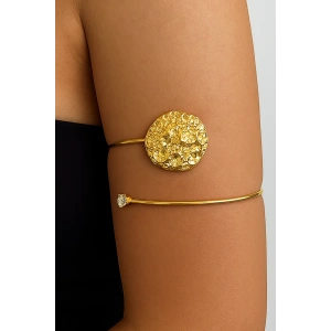 Altın Renk Taş Detaylı Tasarım Bileklik Kol Aksesuarı