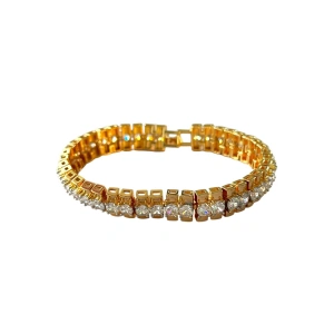 Altın Renk Taş Detaylı VİP YSX Bileklik