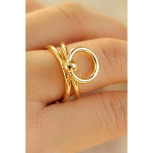 Altın Renk Tasarım Yüzük