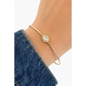 Altın Renk Taşlı Kelepçe Bileklik
