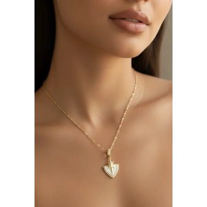 Altın Renk Yıldız Figürlü Çelik Kolye