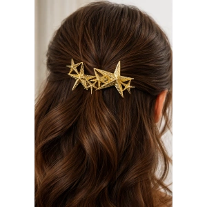 Altın Renk Yıldız Figürlü Metal Otomat Toka