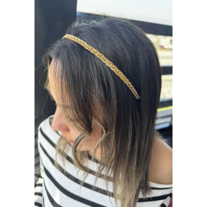 Altın Renk Zincir Detaylı Taç