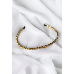 Altın Renk Zincir Detaylı Taç