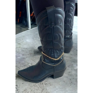 Altın Renk Zincirli Ayakkabı/Çizme Halhalı